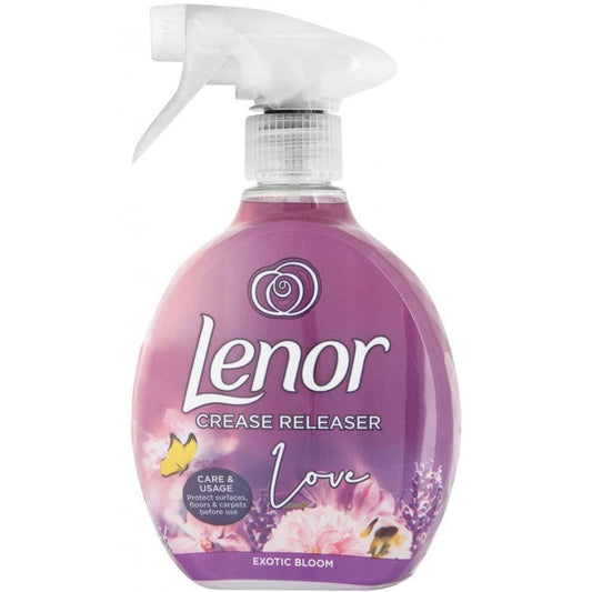 LENOR CREASE RELEASER EXOTIC BLOOM purškiklis audinių raukšlėms naikinti 500 ml