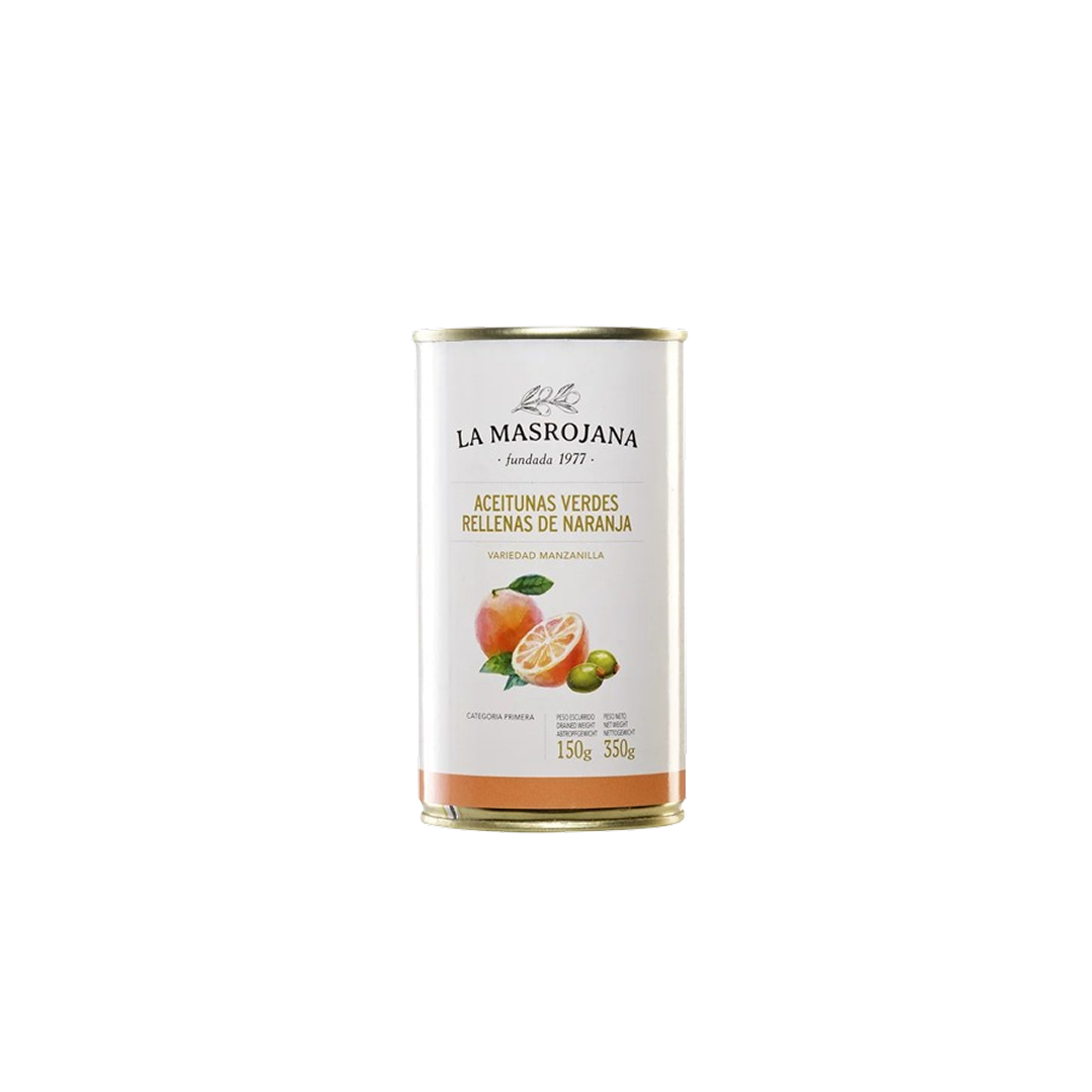 Alyvuogės žaliosios įdarytos apelsinais 150g