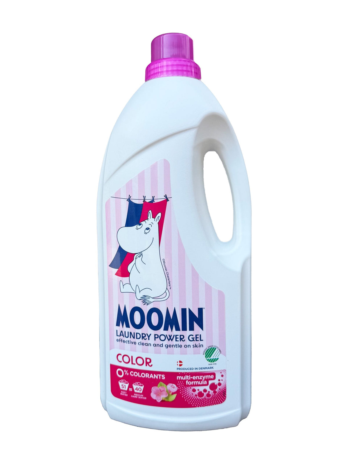 Skalbimo gelis spalvotiems skalbiniams „Moomin Power Laundry Gel Color” 1,8l